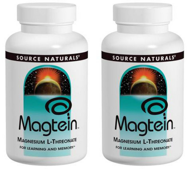 SOURCE NATURALS L-蘇糖酸鎂膠囊, 180顆, 2罐