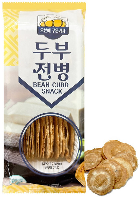 오븐에 구운 과자 두부전병, 105g, 12개
