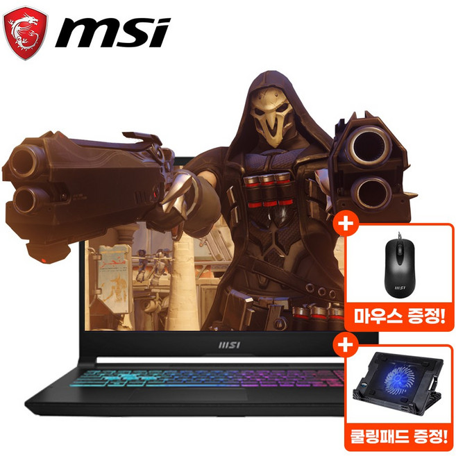 MSI 2024 소드 GF66 A AI 15.6 라이젠7 시리즈 지포스 RTX 4060, 블랙, 1TB, 32GB, WIN11 Home, Sword GF66 A AI B8VF-R7 (405)