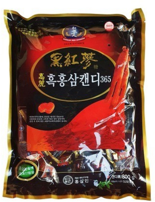 홍삼인 - 고려흑홍삼캔디365 800g, 1개