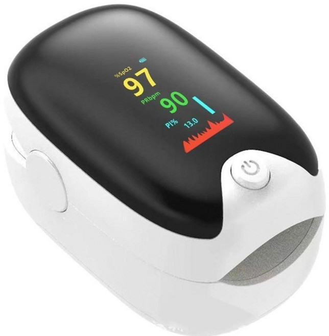 AD901指尖脈搏血氧儀 LED顯示屏一鍵測量，5秒速測血氧機，運動血氧監測, 1個, AD901【白TFT】指尖脈搏血氧儀