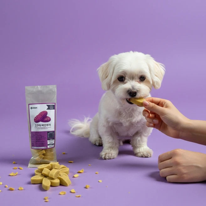 강아지 췌장염 요로결석 신부전 신장 당뇨 비건 간식, 1개, 40g, 단호박 - 쿠팡