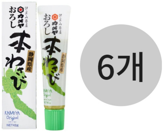 카메야 오로시 본 와사비, 6개, 42g