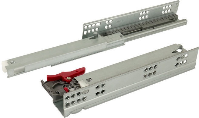 SUNJIN 30kg 댐핑 언더 레일 가구 서랍 슬라이딩 서랍장, 선택01) 댐핑언더레일 250mm