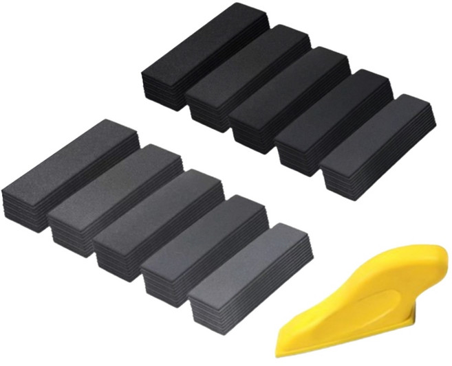 종이 사포 21종 미니 사포 핸들 세트, 1세트