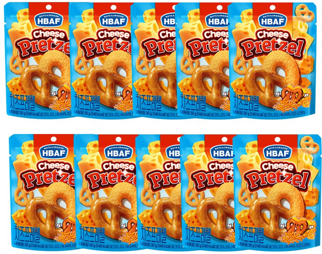 바프 치즈 프레첼, 10개, 30g