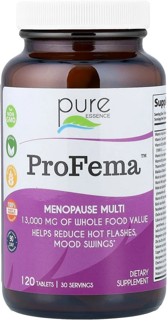 Pure Essence ProFema 120정 Essence (퓨어 에센스), Pure Essence, ProFema, 120정 Es, 1개 - 쿠팡