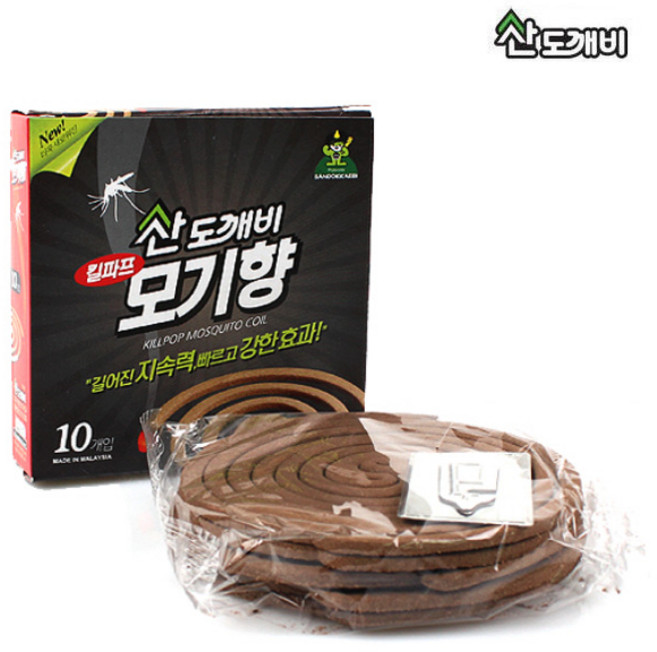 모기약 모기퇴치기 모기 야외용모기향 킬파프 모기향 10개입 x 1개 산도깨비, 10개