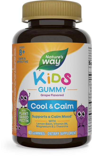 네이쳐스웨이 어린이 쿨 캄 & 콜렉티드 포도 맛 구미, 1개, 40정