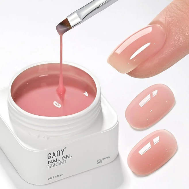 gAOY 컬러 빌더 베이스 젤 네일 씨 핑크 - 쿠팡