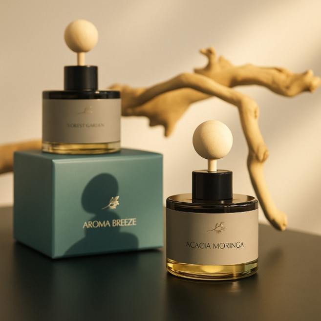 아로마브리즈 퍼퓸 우드볼스틱 차량용 디퓨저 120ml, 아쿠아시크릿 120ml, 2개