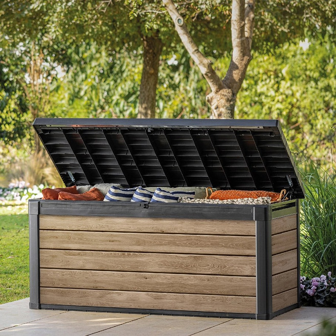 [코스트코] 케터 데코코트 야외용 다용도 보관함 570L / 외부 W 152 x D 73 x H 70cm /애쉬우드 / 야외의자/스툴 / 장난감보관함 / 소형창고/ 벤치사용가능, 애쉬우드