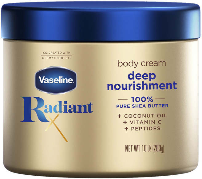 바세린 래디언트 X 딥 너리시먼트 바디 크림, 1개, 283g