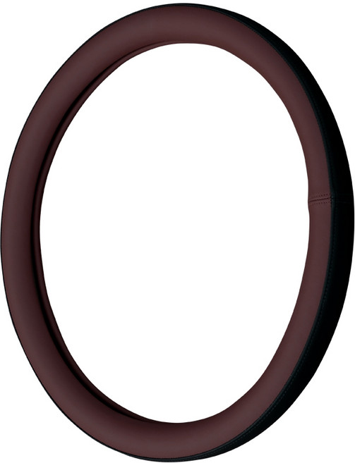 루젠 그랜저 GN7 자동차 핸들커버 투톤 스티어링, 버건디(블랙브라운)