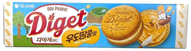 뜬구름디자인 다이제 우도 땅콩맛 98g 1개 탕비실간식
