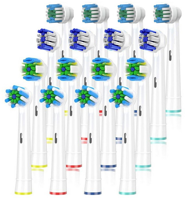 바른이케어 호환 오랄비 전동칫솔모 EB17 EB20 EB25 EB50 리필모 16개 4종 묶음세트상품, 1개