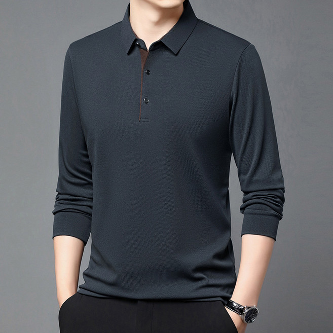 NEW폴로카라티/남성긴팔티셔츠/폴로보이즈/남자봄옷/남성골프티셔츠/남자상의/워크웨어/컴포트/소프트 원단/슬림핏/출근룩/티셔츠/남성 폴로 티셔츠/M-4XL