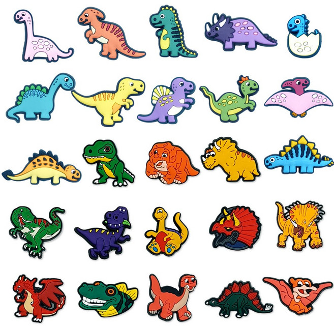 젤리포크 공룡 티라노 사우르스 익룡 익살 빅 야광 파츠 참 신발 악세사리 실내화 꾸미기