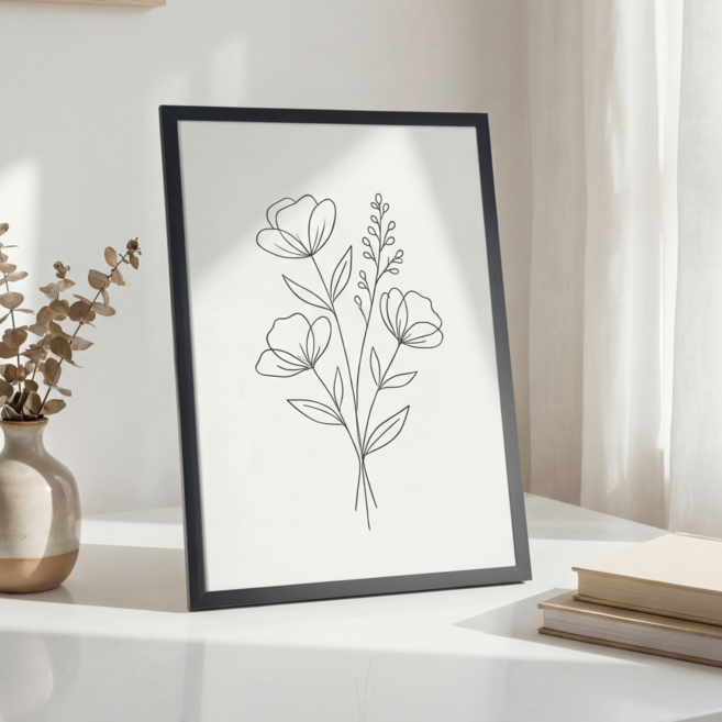 액자 프레임 대형 액자 벽걸이 탁상용 웨딩 결혼식 가족사진, 1개, 블랙