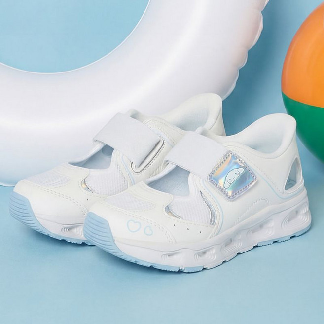 프로월드컵 PWX키즈주니어 바로인 시나모롤 레이닝 아쿠아 시원한 메쉬 운동화