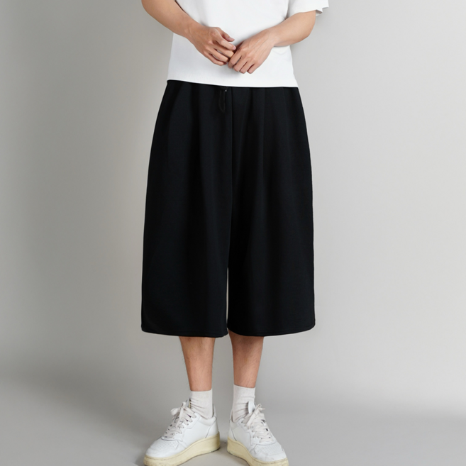 제제룩 남자 반바지 와이드 버뮤다 팬츠 7부