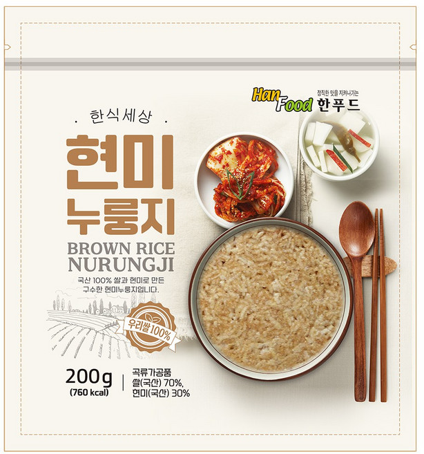 한식세상 현미 누룽지, 200g, 16개