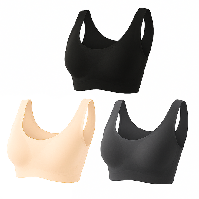 덴코 편한 심리스 여성 브라 3p