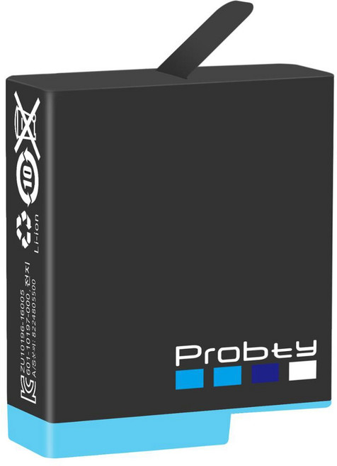 For GoPro Hero 8 7 6 black AABT-001 카메라 풀 디코딩 1680mAh 배터리 GOPRO hero 용, 1 Pcs Battery, 1개