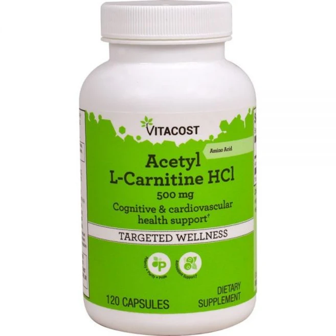 Vitacost Acetyl L-Carnitine HCl - 500 mg - 120 Capsules, 1개 - 쿠팡