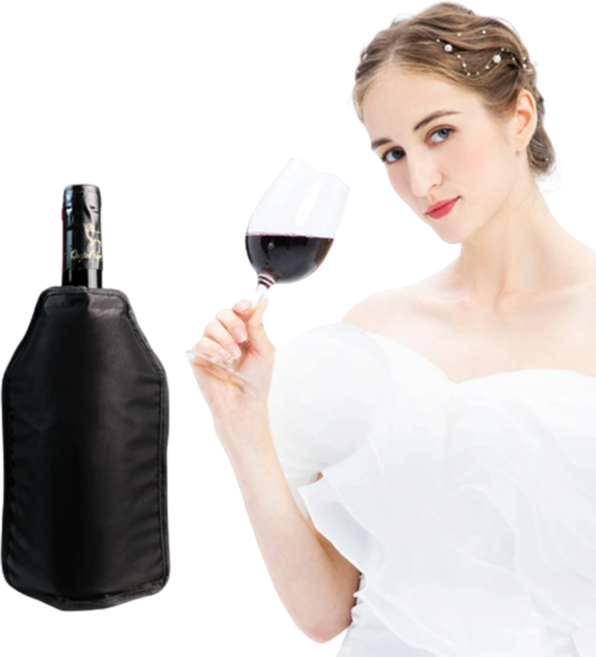 로맨틱유어스 와인 칠링백 쿨러 블랙, 모던 블랙