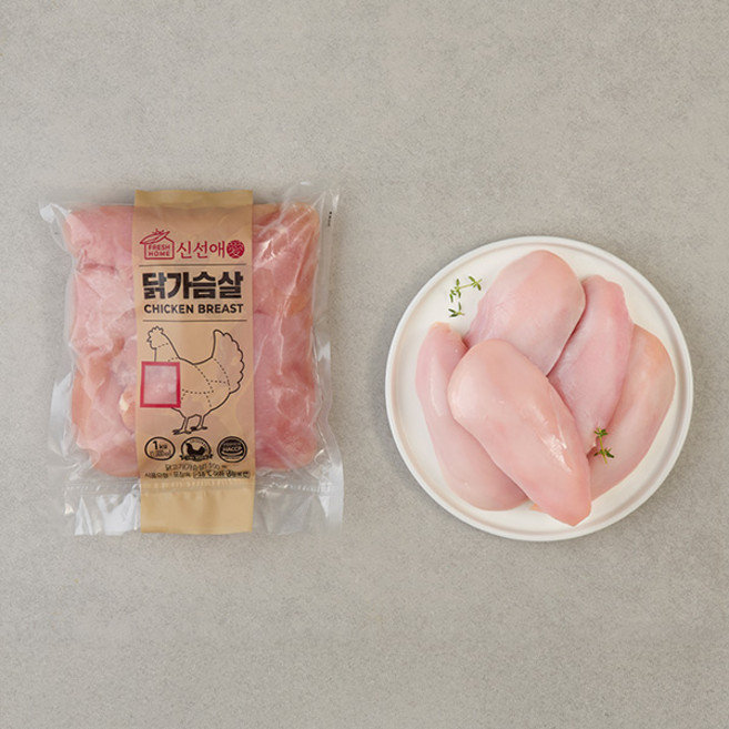 신선애 냉동 생 닭가슴살 1kg x 1팩, 1개
