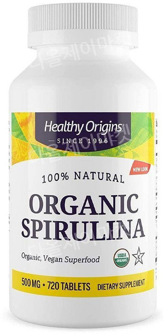 헬시오리진 오가닉스피룰리나 스피루리나 유기농스피루리나 500mg 720정, 240정, 1개