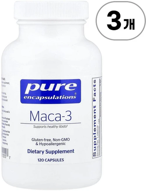 퓨어 인캡슐레이션 마카-3 Pure Encapsulations Maca-3 120정, 3개 - 쿠팡