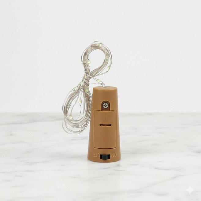 와이어 코르크 마개 유리병 led 줄전구 캠핑 감성 무드등 인테리어 조명 코르크조명 와이어조명