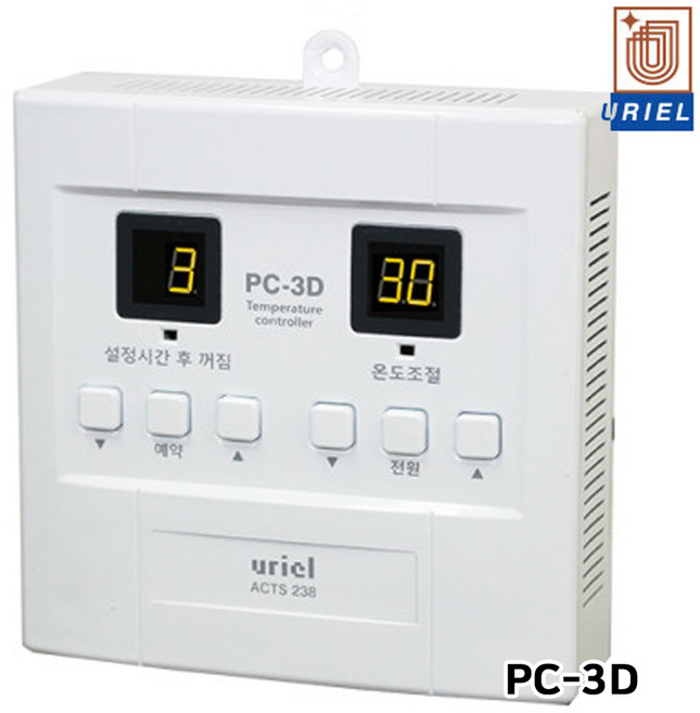 전기판넬 온도조절기, (6) 1난방 PC-3D(10매용)