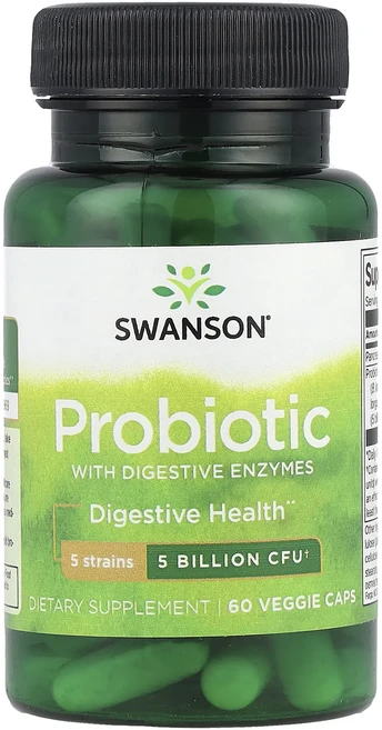 몸관리하세요 겨울입니다 Swanson 소화 효소 함유 프로바이오틱 50억CFU 베지 캡슐 60정 특별관리진행, Swanson소화효소함유프로바이오틱50억CFU베지캡슐6, 1개 - 쿠팡