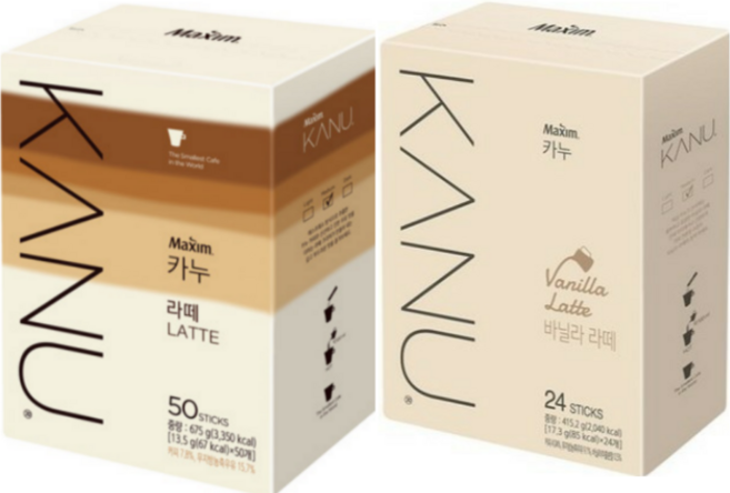 카누 바닐라라떼24T+라떼50T, 1개, 415g, 1개입