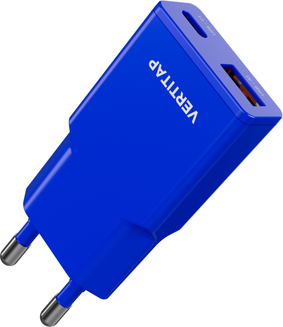 버티탭 울트라 슬림 PD PPS 충전기 GaN 30W 초고속 충전 어댑터, 블루