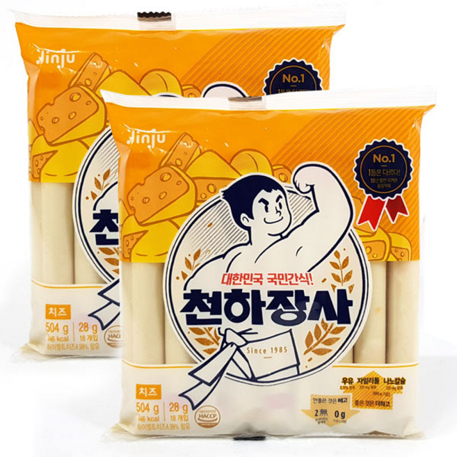 진주 천하장사 치즈, 504g, 2개