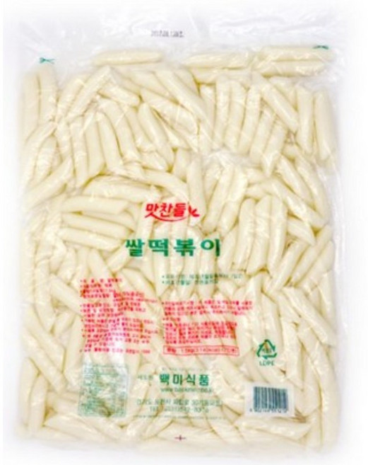 맛찬들식품 쌀떡볶이 말랑이, 5개, 1.5kg