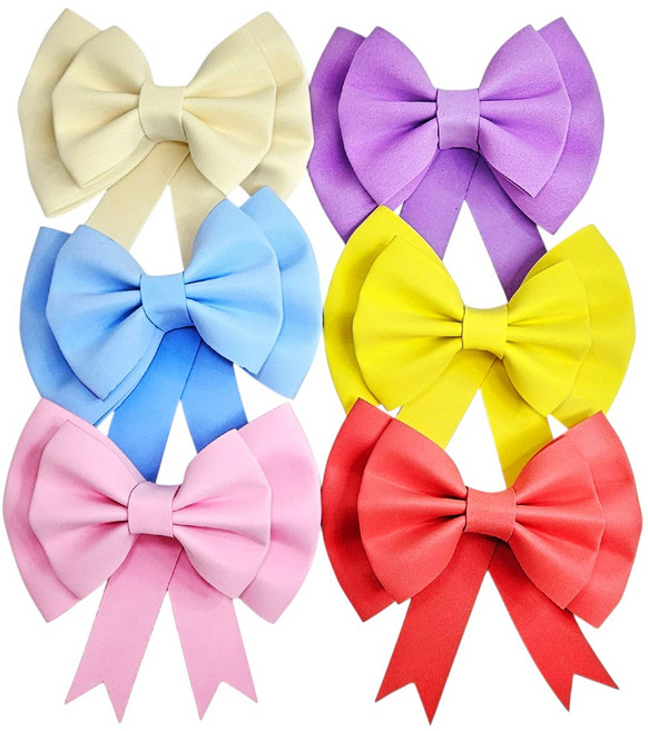 위시스 EVA 리본 장식 에바폼 19cm 완제품 선물포장 파티 웨딩카, 2개, 레드