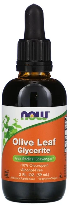 NOW Foods 나우푸드 올리브 잎 글리세라이트 59ml 액상 글리세린 Olive Leaf Glycerite, 1개 - 쿠팡