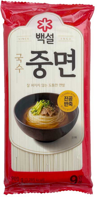 백설 중면, 900g, 8개