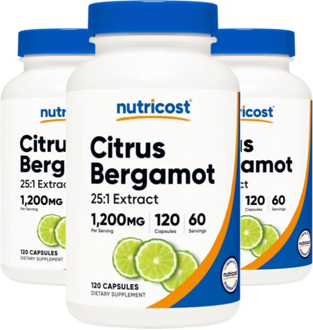 뉴트리코스트 시트러스 베르가못 추출물 1200mg 120캡슐 효능 영양제, 3개, 120정 - 쿠팡