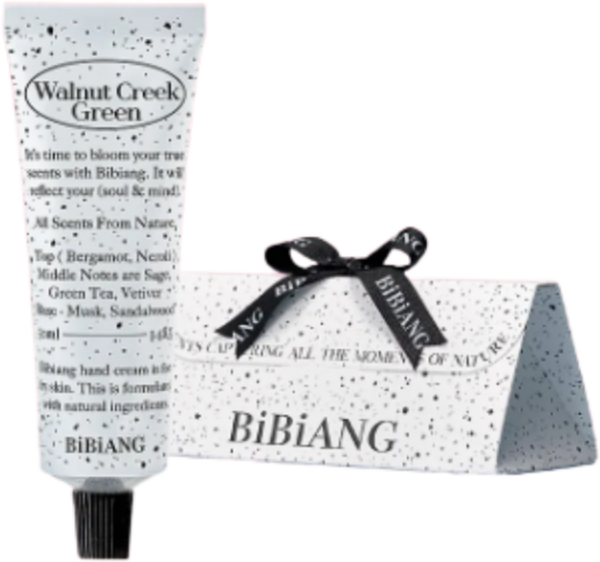 비비앙 니치 퍼퓸 핸드크림 선물포장 월넛크릭그린, 1개, 50ml