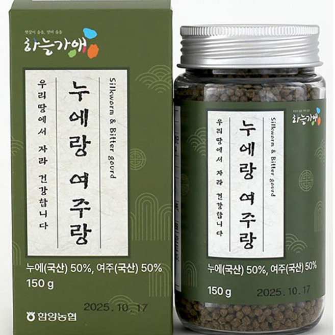 함양농협 하늘가애 누에랑 여주랑 150g, 1개