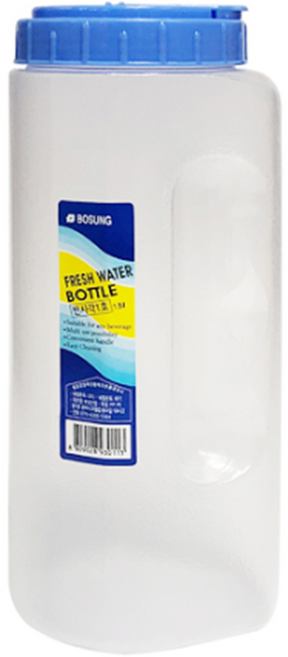 국산 눈금 물통 냉장고 물병 식당 업소용 워터포트 1.8L, 1개