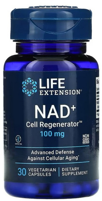 라이프 익스텐션 NAD+ Cell Regenerator 니아젠 니코틴아미드 리보사이드100 mg 베지캡슐30정, 30정, 1개