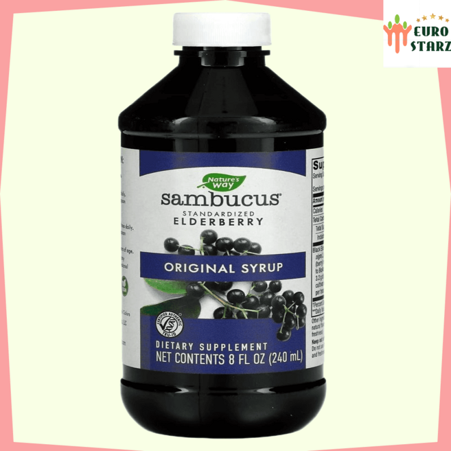 엘더베리효능 네이쳐웨이 삼부커스 시럽 240ml(8fl) 삼부커스엘더베리, 8액상온스, 1개, 240ml