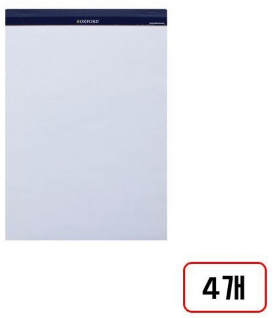 리갈패드(A4/옥스포드), 4개, 60매, 무지(DN1002571)